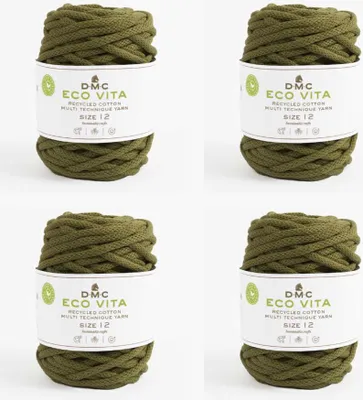 Obrázek produktu pro 4x DMC Eco Vita-12 – recyklovaná bavlněná příze (4 mm) ze 80 % bavlny a 20 % polyesteru (barva 83)