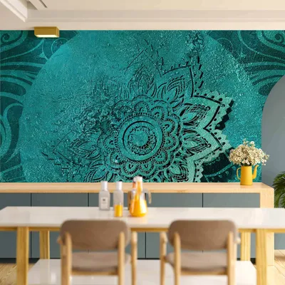Produktbild von Vlies Fototapete - Azure Flower 350x245 cm Orient f-A-0509-a-d