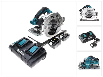 Immagine prodotto di Sega circolare a batteria Makita DHS 900 PG2 36 V (2x 18 V) 235 mm brushless + 2 batterie da 6,0 Ah + doppio caricabatterie