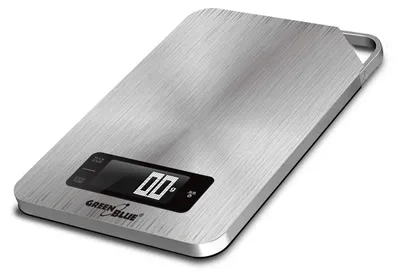 Digitale Küchenwaage Edelstahl, 5 kg, 1 g, Timer, Tara, silber