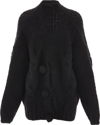 Produktbild von ebeeza damen strickjacke - schwarz, M