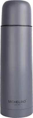Produktbild von Michelino 0,75 Liter Isolierkanne Thermoflasche Isolierflasche Nora GRAU 54549