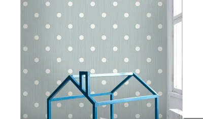 Produktbild von Coloray Fototapete 290x290 cm Vlies-Fototapete - Utensil Polka Dotslarge.