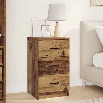 Produktbild von vidaXL Nachttisch Altholz 38 x 38 x 66 cm Holzwerkstoff