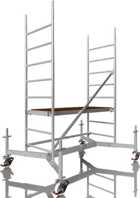 Image de ALTEC Rollfix 300 | incl. roulettes (Ø 150 mm) | traverse extensible | Echafaudage roulant