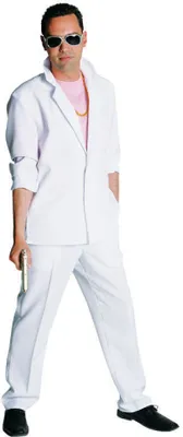 Produktbild von M210251-XL weiß Herren Miami Vice Anzug-Kostüm Bodyguard Gr.XL