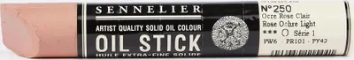 A Sennelier oil stick on a white background.