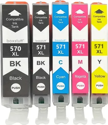 Produktbild von Tintenpatrone Geeignet für Canon 570/571 XL 5er-Pack
