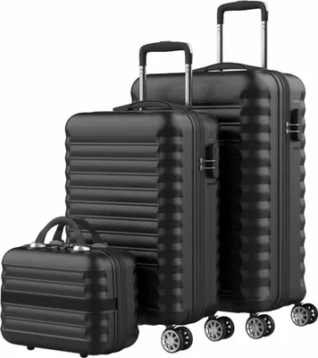 Obrázek produktu pro Set de 3 pieces suitcase black upfly 53cm,63c y,31cm 1200497 numada