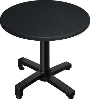 Produktbild von WBO | Bistro Außen Tisch | Ø:H 70 x 78,5 cm | Schwarz  / Schwarz | Rund | Zusatzgewicht | Bistro Tisch Gastro Tisch