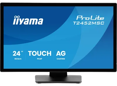 Produktbild von iiyama ProLite T2452MSC-B2AG, 61 cm (24"), 1920 x 1080 Pixel, Full HD, LED, 5 ms, Schwarz
