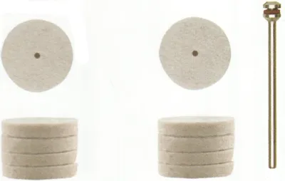 Image de Proxxon Filzscheiben, 22 mm, 10 Stück + 1 Träger, 28798