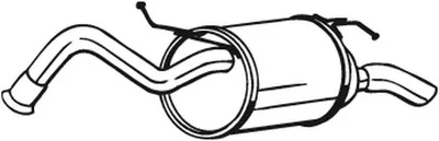 Produktbild von BOSAL 228-053 Endschalldämpfer für TOYOTA Yaris Schrägheck (P9) Auspuff