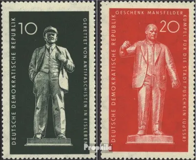 Produktbild von Briefmarken DDR 1960 Mi 772-773 (kompl.Ausg.) postfrisch Lenin- und Thälmann-Denkmäler