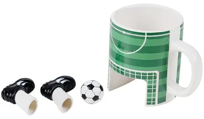 Productafbeelding van Porseleinen voetbalmok voor voetbalfans