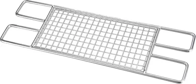 Image de Grille de barbecue, acier inoxydable 304, 40 x 13 cm, capacité de charge de 10 kg, respectueuse de l'environnement, e FCM