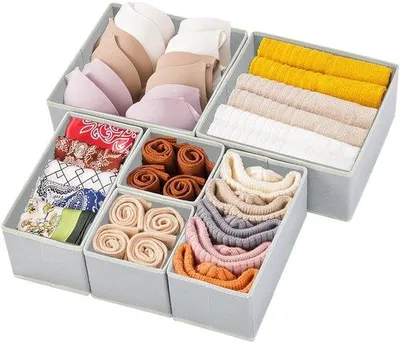 Productafbeelding van Opvouwbare textielopbergset voor handige opbergoplossingen