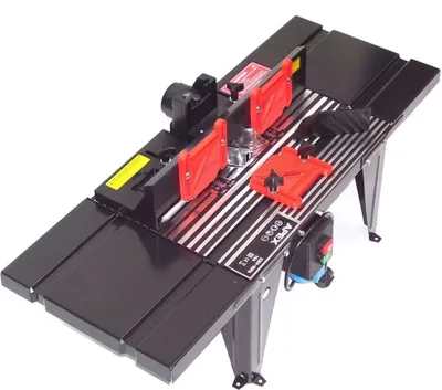 Produktbild von 55692 Oberfräse 1300W Fräse Satz + 55693 Oberfräsentisch Frästisch Fräsertisch