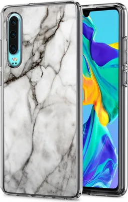 Produktbild von Motiv TPU Cover für Huawei P30 Hülle Silikon Case mit Muster Handy Schutzhülle