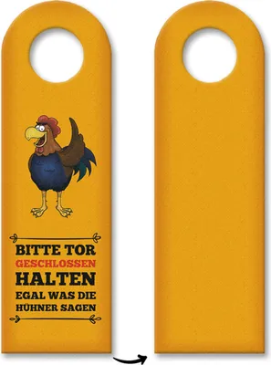 Produktbild von 3x Türhänger Türanhänger Türschild Schild an der Türklinke