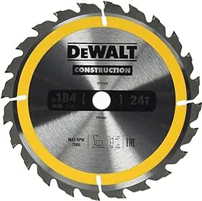 Image de DeWalt DT1939-QZ Lame de scie circulaire 184 x 16 mm, 24 dents, bois clouté