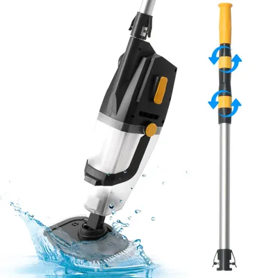Produktbild von FCH Poolsauger, Kabelloser Akku Poolsauger mit Teleskopstange, Starke Saugkraft, Lange Laufzeit, 33W, Orange