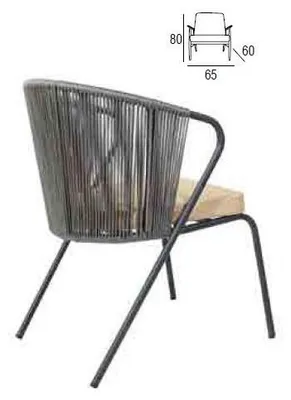 Image de Chaise grise avec une assise souple en acier inoxydable pied rond retour Nouveau