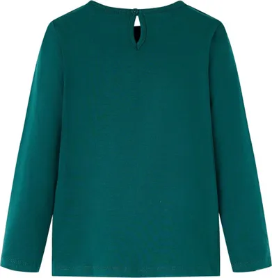 Immagine prodotto di vidaXL Camicia a maniche lunghe per bambini verde scuro 92
