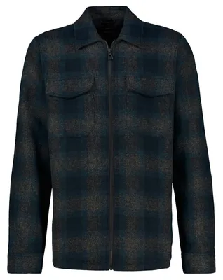 Produktbild von Lerros Übergrößen Hemdjacke schwarz-petrol-anthrazit