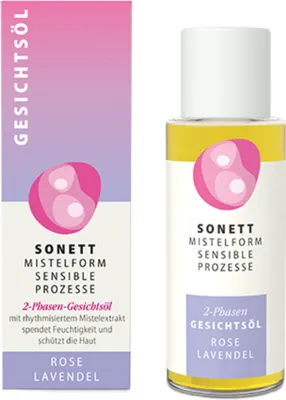 Immagine prodotto di Olio viso bifasico al vischio - Rosa e lavanda 50ml