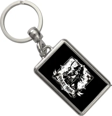 Produktbild von Piratenbraut mit Säbel Schlüsselanhänger mit Spruch Pirate Mom
