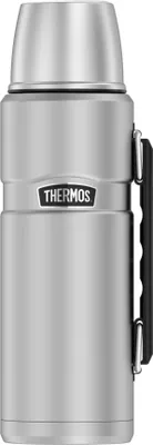 Produktbild von THERMOS STAINLESS KING BEVERAGE BOTTLE 1,20 Trinkflasche – Vorteilsset mit Reinigungsbürste CLEAN FIX 30 cm + CLEAN TABS (20 Stück)