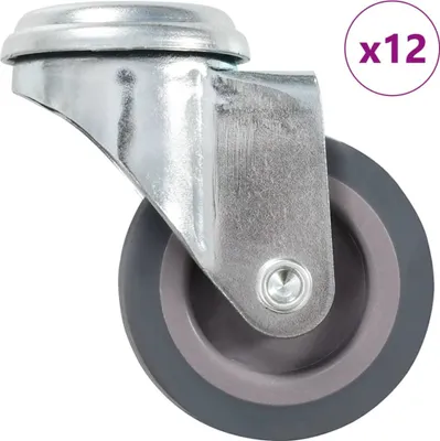 Obrázok produktu pre 12 ks otočné kolieska s otvorom na skrutku 50 mm