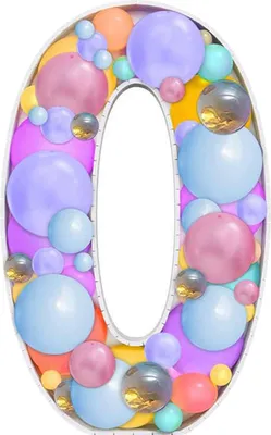 Immagine prodotto di Palloncini a forma di numero - 30 cm, in schiuma, con scatola di riempimento - Per il compleanno del bambino, le decorazioni e i festeggiamenti