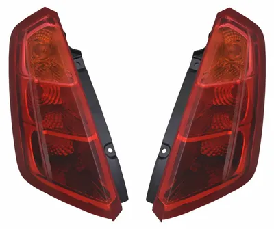Für Fiat Grande Punto 199 ab 2005- Rückleuchten Set Links + Rechts Rot in der Farbe Rot von AD TUNING GmbH & Co. KG