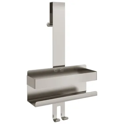 Image de vidaXL Chariot de douche suspendu Acier inoxydable brossé 304