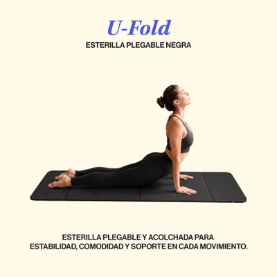 Image de Tapis de yoga, épaisseur 3 mm, pliable, antidérapant, idéal pour le yoga et le Pilates