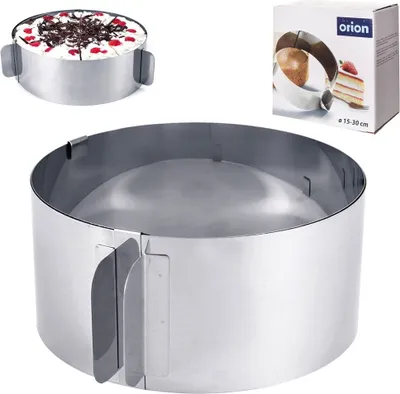 Zenker Tortenring PATISSERIE - Flexibler Profi-Backring 16-30cm Aus Edelstahl