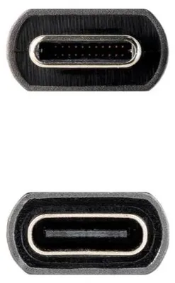 Produktbild von Nanocable 10.01.4400, 0,5 m, USB C, USB C, USB 3.2 Gen 2x2, 20 Gbit/s, Schwarz
