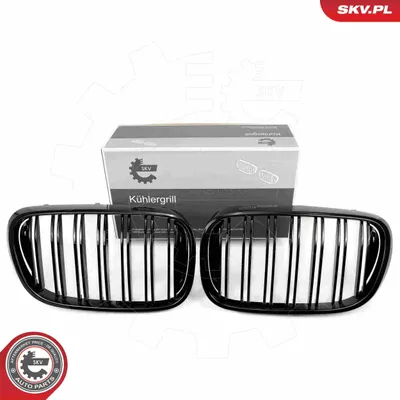 Produktbild von ESEN SKV 66SKV223 Kühlergrill Frontgrill für BMW 3 Limousine (E46) Glänzend Schwarz
