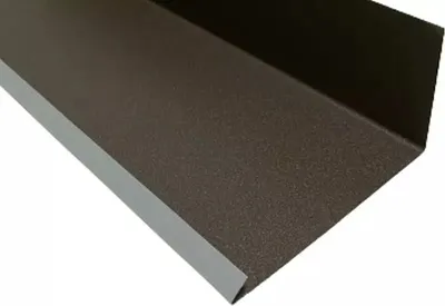 Produktbild von 1 m Roofart Wandanschlußblech braun RAL 8019