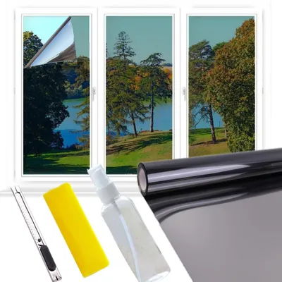 Image de Solidchoice - Film autocollant anti-UV pour décoration de fenêtres