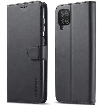 Obrázek produktu pro Pouzdro pro Samsung Galaxy M53, kožené flipové pouzdro s magnetickým uzávěrem a stojánkem, ochranné pouzdro černé