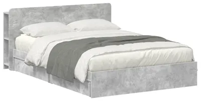 Obrázek produktu pro Rám postele s úložným prostorem Betonově šedá 150 x 200 cm