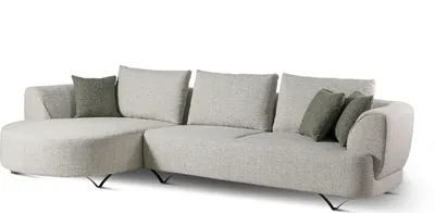 Image de MASSIVMOEBEL24 | Canapé d'angle FIONA Beige 308×173×72 cm