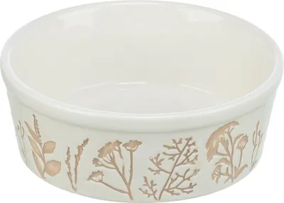 Produktbild von TRIXIE Keramiknapf - weiß/taupe - 1,2 l/ø 20 cm