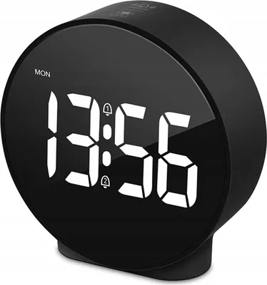 Immagine prodotto di Orologio digitale elettronico LED HD da tavolo per scrivania 3D con doppia sveglia