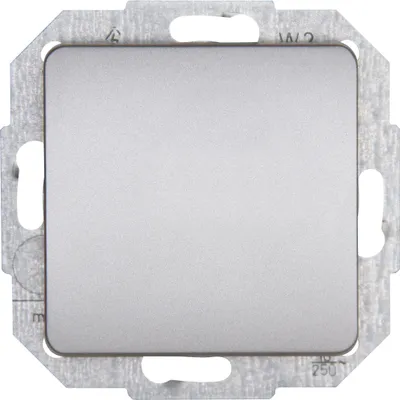 Produktbild von Kopp 619320083, Drucktasten-Schalter, Kunststoff, Thermoplast, Matt, Edelstahl, IP20, IK00