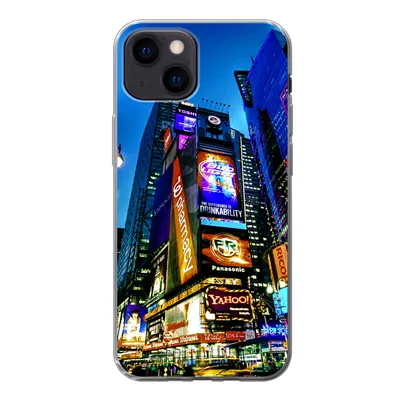 Produktbild von MuchoWow® Handyhülle Schutzhülle Hülle für iPhone 13 mini New York - Nacht - USA Silikon Softcase Handy Hülle - Softcase