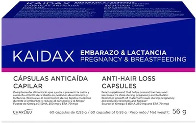 Obrázek produktu pro KAIDAX Kapsle Těhotenství a kojení Balení 2 x 60 kapslí